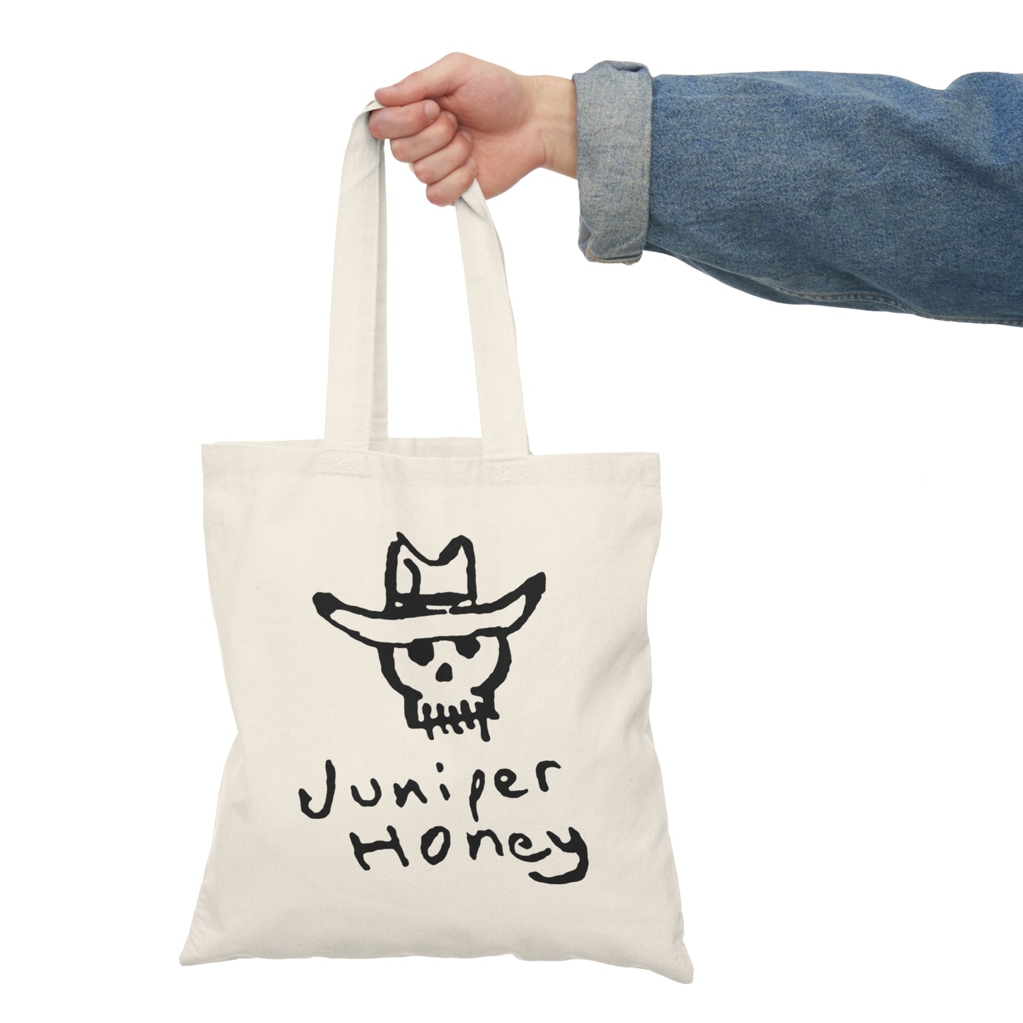 Cowboy Skull Tote Bag
